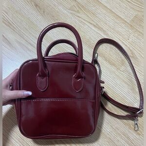 Vintage Burgundy leather bag